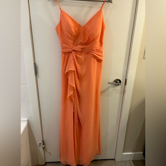 Azazie Emerald Dress in Sunset - Picture 1 of 2